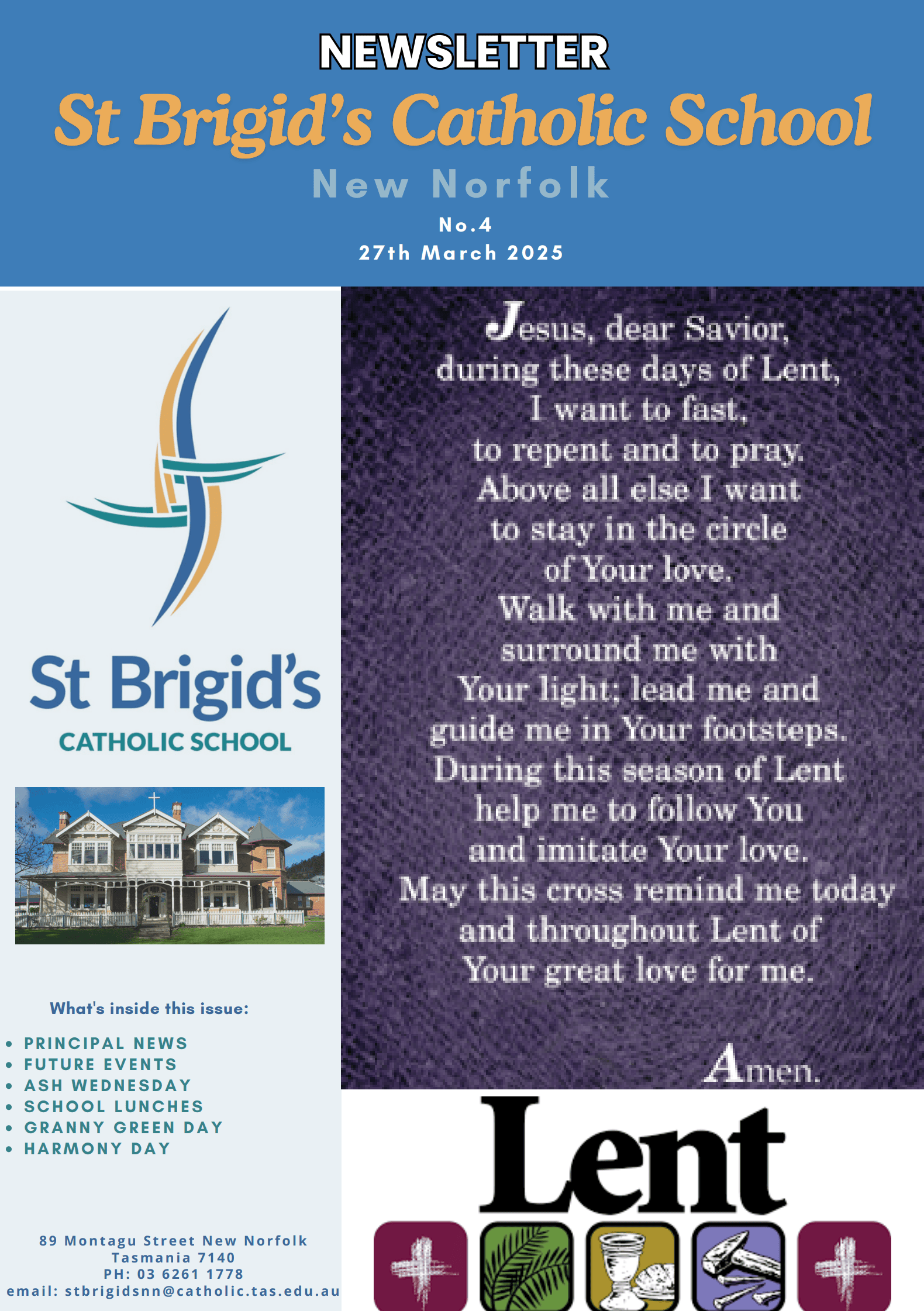 Newsletter 4 - 27th March 2025